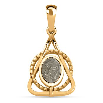 Meteorit Anh&auml;nger 925 Silber vergoldet ca. 3,01 ct