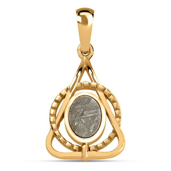 Meteorit Anh&auml;nger 925 Silber vergoldet ca. 3,01 ct
