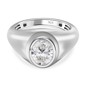 Moissanit Solitär Ring - 1,42 ct.