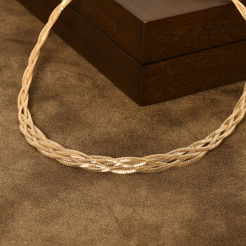 Gedrehte 3,14 Gramm Kette in 585 Gelbgold, 40,5+5cm