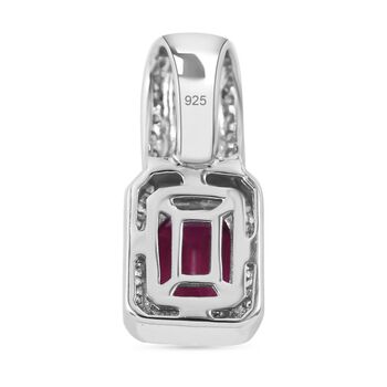 AA afrikanischer Rubin, mehrfarbiger Saphir und Zirkon-Anh&auml;nger - 2,75 ct.