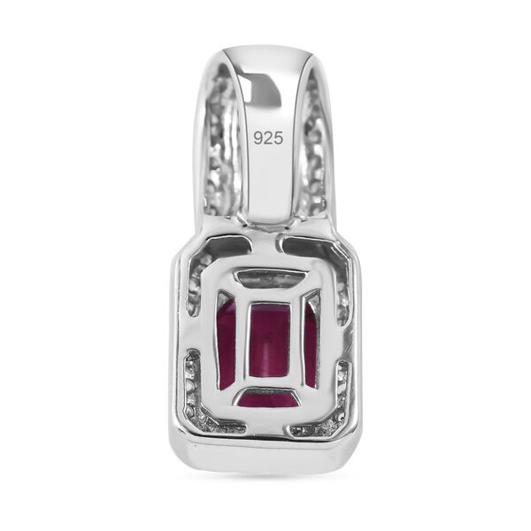 AA afrikanischer Rubin, mehrfarbiger Saphir und Zirkon-Anh&auml;nger - 2,75 ct. image number 3