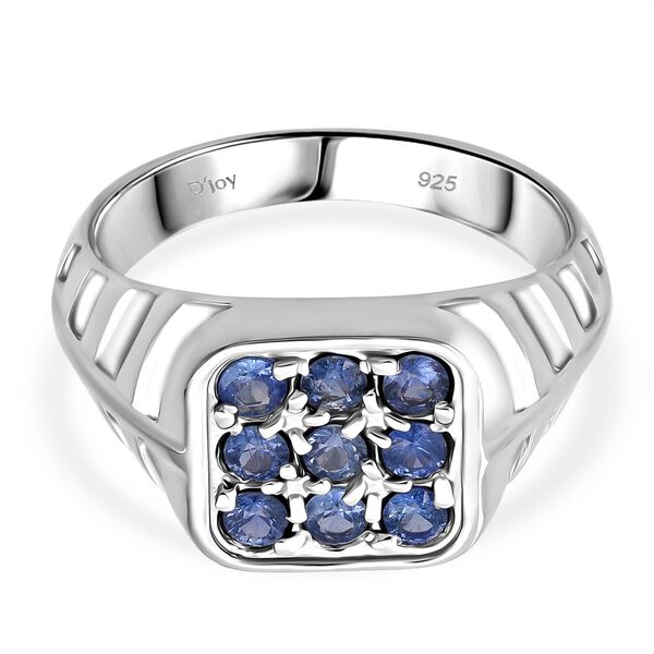 D'Joy AA Ceylon-Saphir Ring 925 Silber rhodiniert (Gr&ouml;&szlig;e 20.00) ca. 0,81 ct