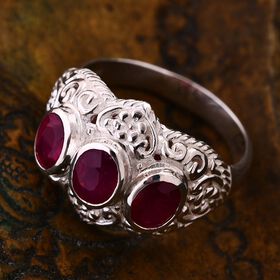 Royal Bali Kollektion - Afrikanischer Rubin Ring - 3,72 ct.