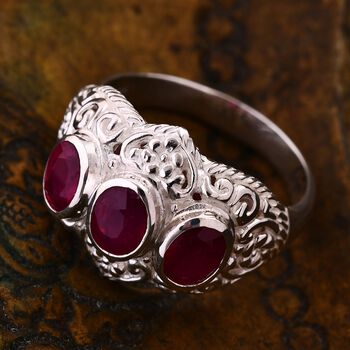 Royal Bali Kollektion - Afrikanischer Rubin Ring - 3,72 ct.