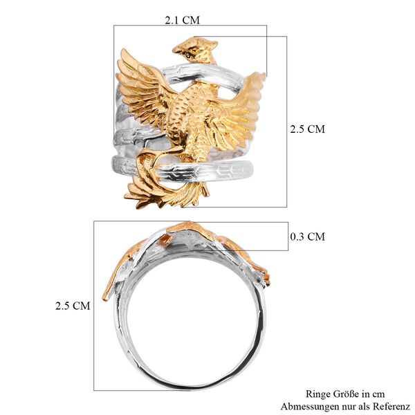 Royal Bali - 925 Silber Ring, vergoldet (Größe 16.00) ca. 8,67g image number 5