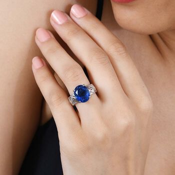 Ceylon Farbe Quarz Ring 925 Silber rhodiniert (Gr&ouml;&szlig;e 17.00) ca. 5.25 ct