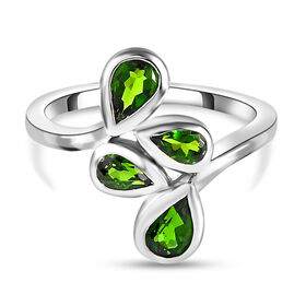 Natürlicher Chromdiopsid-Ring - 1,39 ct.