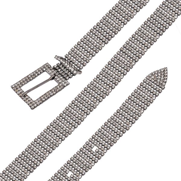 Kristall Gürtel, Schwarz image number 3