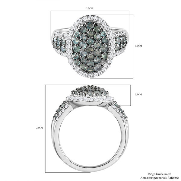 Alexandrit und Zirkon-Ring - 1,91 ct. image number 7