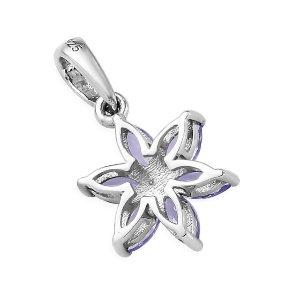 Tansanit Anh&auml;nger 925 Silber platiniert ca. 0,84 ct image number 5