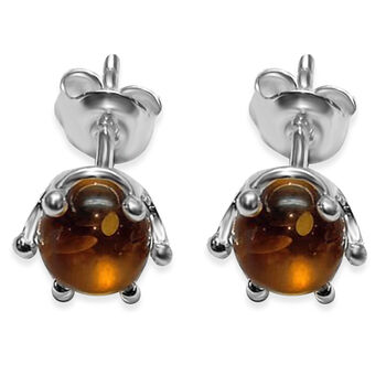 Bernstein Ohrringe 925 Silber