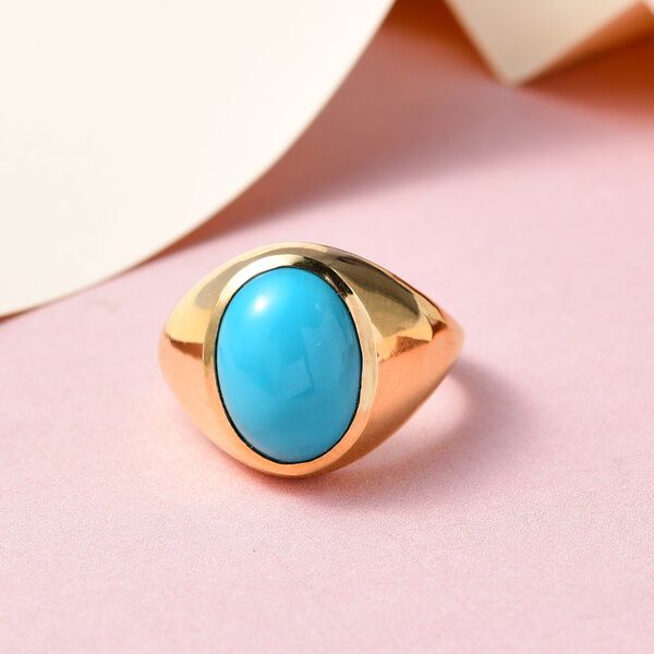 Amerikanischer, natürlicher Sleeping Beauty Türkis-Ring - 5,26 ct. image number 2