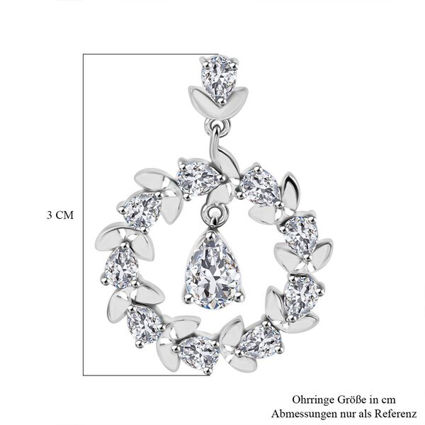 J Francis gefertigt mit SWAROVSKI- Zirkonia Ohrringe image number 6