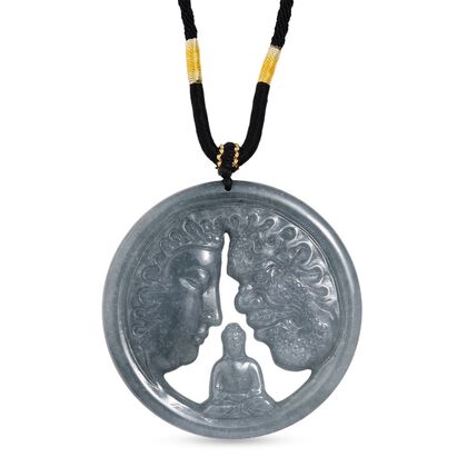 Olmek Jadeit Halskette Flexibles cm ca. 150,00 ct.