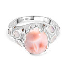 D’joy AA, Regenbogen Mondstein Ring 925 Silber rhodiniert (Größe 16.00) ca. 5,58 ct
