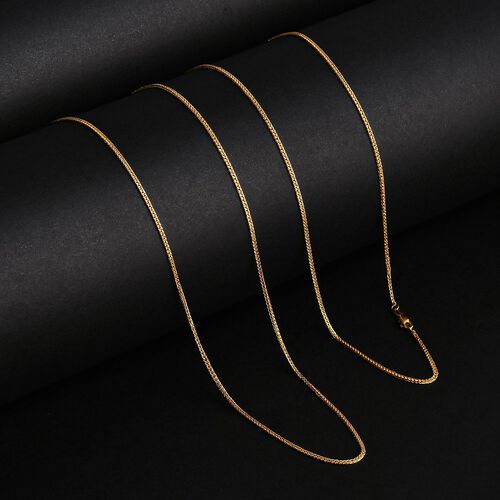 Spiga-Halskette 50cm in 916 Gold image number 1