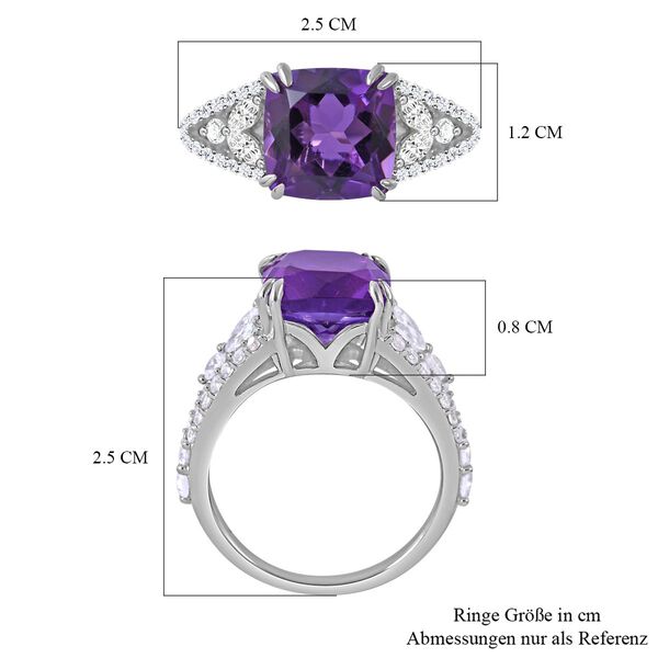 AA Lusaka Amethyst und Zirkon Ring - 5,95 ct. image number 4