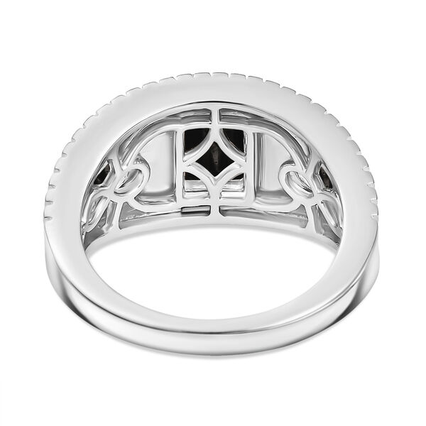 Schwarzer Spinell Ring Messing (Größe 17.00) ca. 1,91 ct image number 4