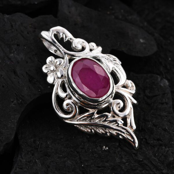 Royal Bali - Afrikanischer Rubin-Anhänger, 925 Silber ca. 1,50 ct image number 2