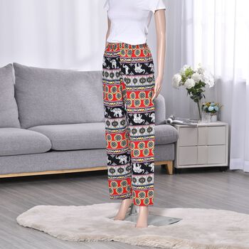 Hose f&uuml;r Damen, Rosa und schwarz