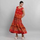 100% Baumwolle ärmelloses Kleid, Mandala Muster, Einheitsgröße, Rot image number 4