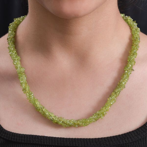 Natürliche Peridot Halskette, 50 cm - 235 ct. image number 2