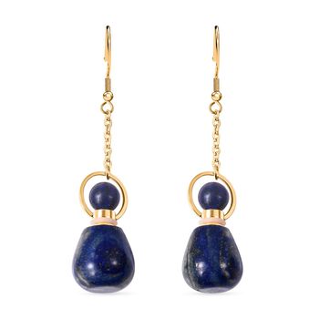 Lapislazuli Ohrringe, goldfarben 39.00 ct