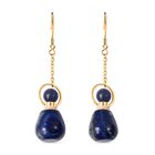 Lapislazuli Ohrringe, goldfarben 39.00 ct