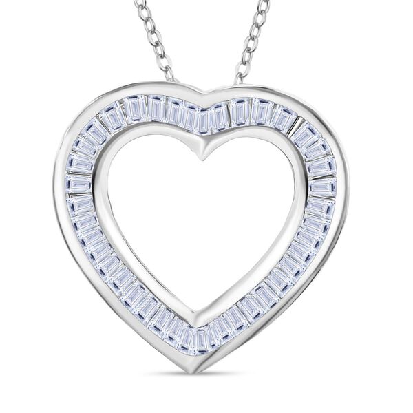 LUXURIANT SI-GH Labor Diamant Anh&auml;nger mit 50cm Kette, 925 Silber rhodiniert - 0,50 ct.