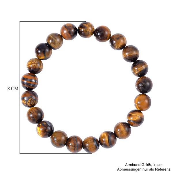 Gelbes Tigerauge Armband, (9-11mm), 18 cm, ca. 170.00 ct image number 4