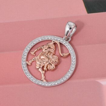 Lustro Stella Wei&szlig;er Zirkonia Anh&auml;nger 925 Silber