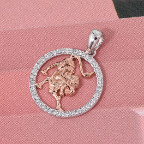 Lustro Stella Wei&szlig;er Zirkonia Anh&auml;nger 925 Silber image number 1