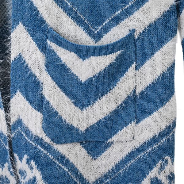 Kuscheliger Winter-Cardigan mit 2 Taschen, Einheitsgröße, blau image number 6