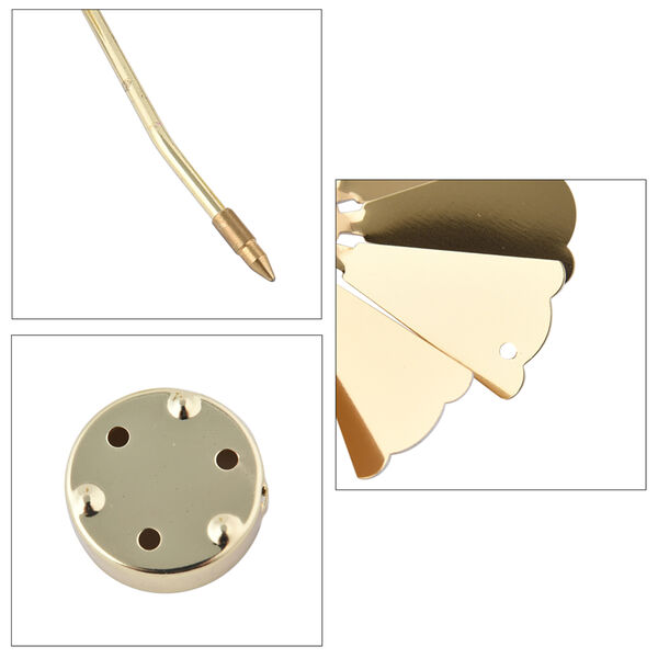 THE 5TH SEASON: Träumendes Schutzengelmädchen mit drehbarem Kerzenhalter und 10 Teelichtern, Gold image number 7