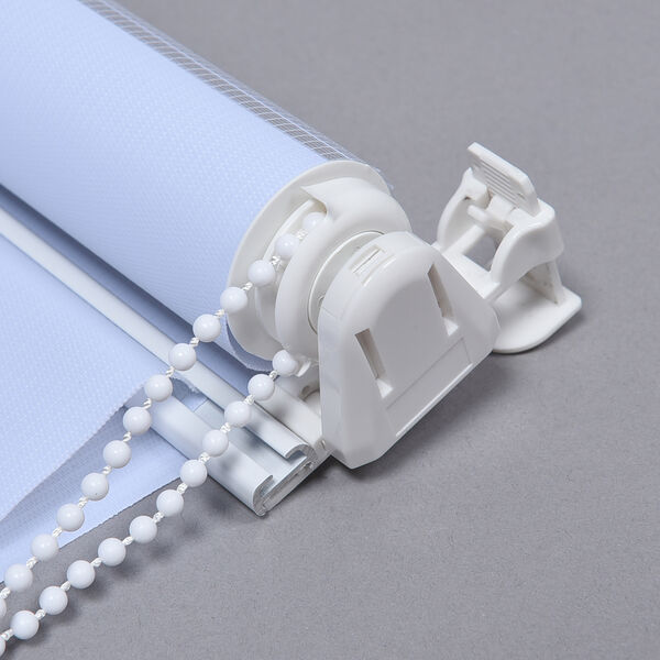 Klemm-Fensterrollo 2-lagig, Wei&szlig; image number 4