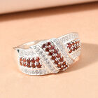 LUSTRO STELLA - Granat Zirkonia Ring 925 Silber  ca. 0,97 ct image number 1
