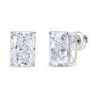 LUXURIANT DIAMOND - Lab Grown Diamant Radiant-Schliff, VS-G Ohrringe 950 Platin ca. 10.06 ct