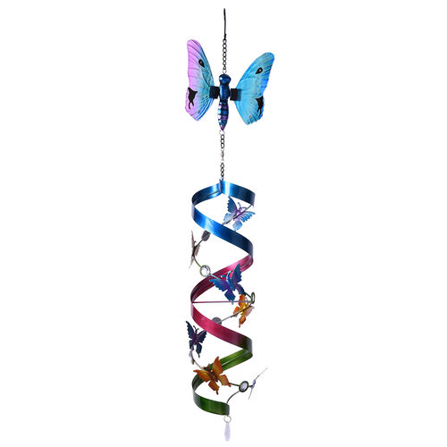 Windrad - Schmetterling aus Glas, Größe 15x15x65, Mehrfarbig image number 0