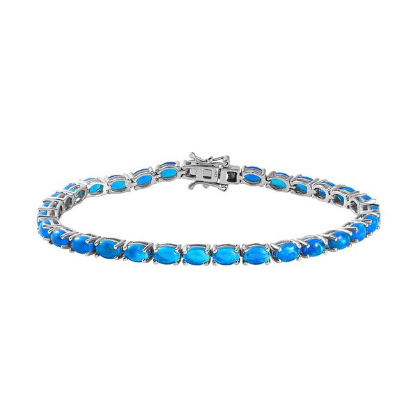 AA Miami blaues Welo Opa- Armband, 20 cm - 8,37 ct.