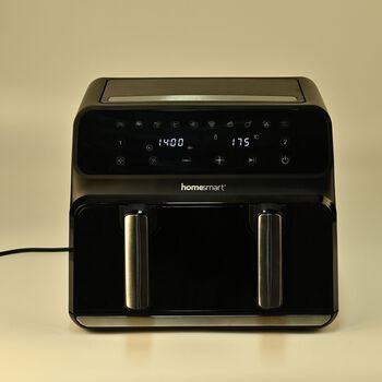 HOMESMART Hei&szlig;luftfritteuse, Schwarz