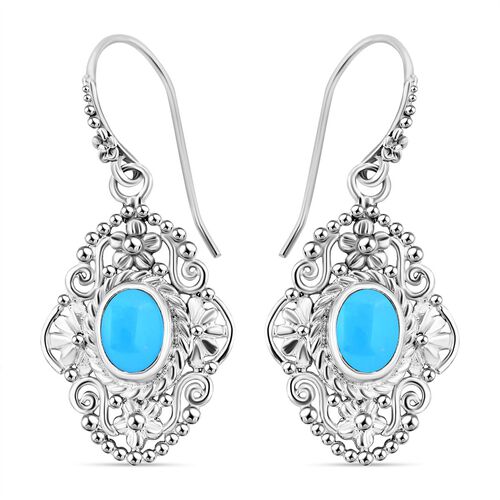 Royal Bali Kollektion- Sleeping Beauty Türkis Ohrringe - 2,28 ct. image number 0