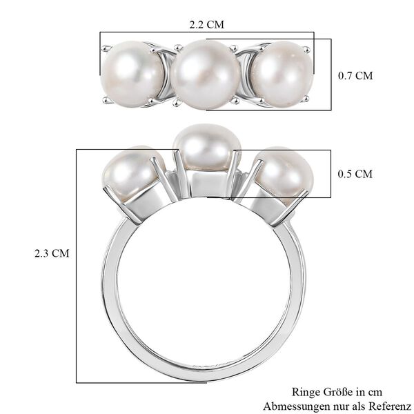 EverTrue Süßwasser Perle Trilogie Ring image number 6
