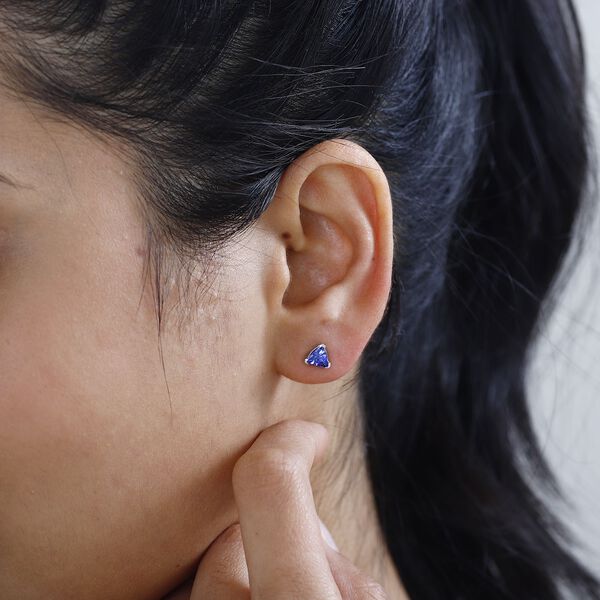 AAA Tansanit Ohrringe - 0,91 ct. image number 3