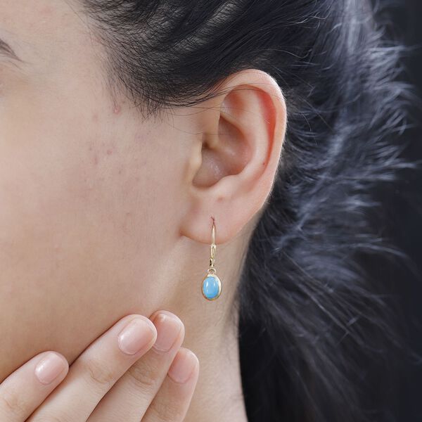 AA Sleeping Beauty Türkis Ohrringe - 1,49 ct. image number 3