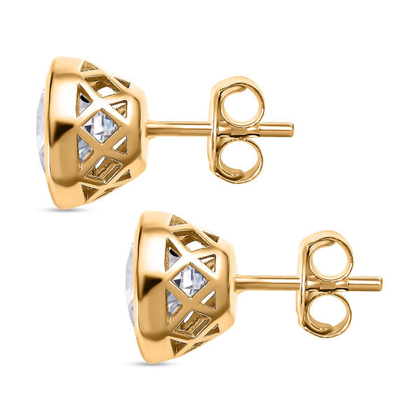 Funkelnde K&ouml;nigin - Nugget Moissanit Ohrringe - 3,55 ct. image number 3