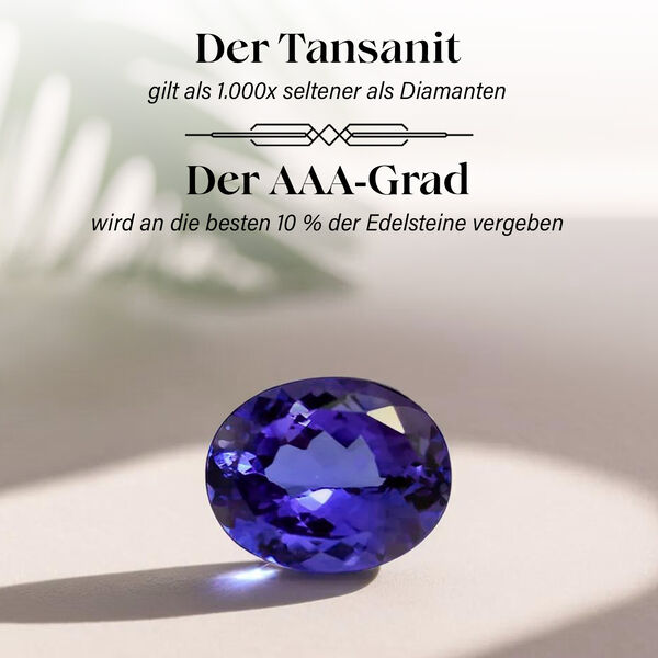 AAA Tansanit, nat&uuml;rlicher gelber und wei&szlig;er Diamant-Anh&auml;nger in 585 Gelbgold - 1,90 ct. image number 4