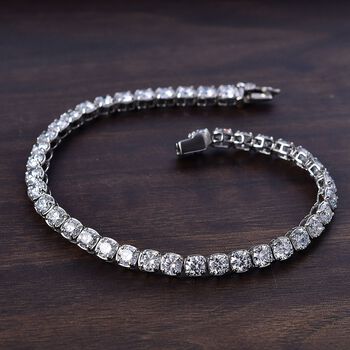 LUXURIANT DIAMOND - Lab Grown Diamant VS-EF SGL zertifiziert Armband ca. 19 cm 950 Platin ca. 10.00 ct