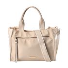 Wasserdichte Umhängetasche aus Hochwertiges Nylon, gepolstert, 120 cm Schulterriemen, 32x24x11 cm, Elfenbein