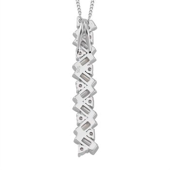 Moissanit Anh&auml;nger mit 45cm Kette - 1,35 ct.